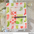 Pretty Pink Posh Layered Stockings Stencils holiday wishes