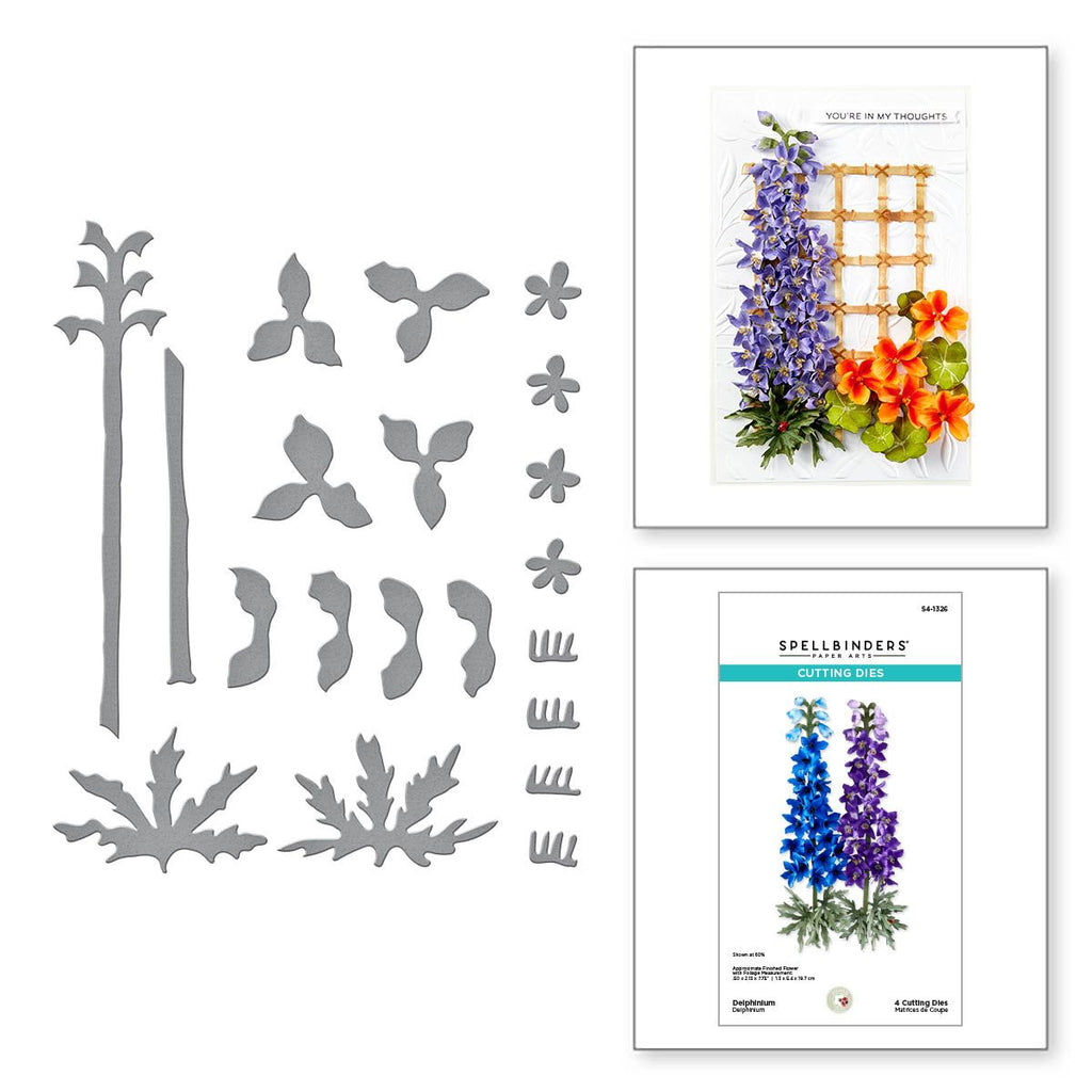 s4-1326 Spellbinders Delphinium Etched Dies product image
