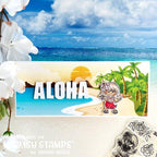Whimsy Stamps Just Beachy 8.5 x 3.5 inch Slimline Papers wsdps22
