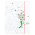 bp-133 Spellbinders Floral J and Sentiment Press Plates butterfly background