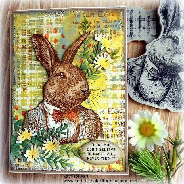 Tim Holtz Cling Rubber Stamps Mr. Rabbit cms478 rabbit | color-code:ALT02