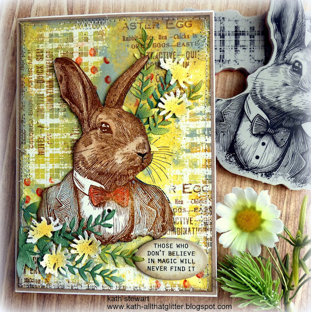 Tim Holtz Cling Rubber Stamps Mr. Rabbit cms478 rabbit | color-code:ALT02