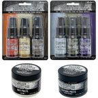 Tim Holtz Distress Halloween Mica Stains And Pastes Bundle