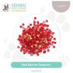 Simon Says Stamp Sequins Red Berries rb1023 Season Of Wonder