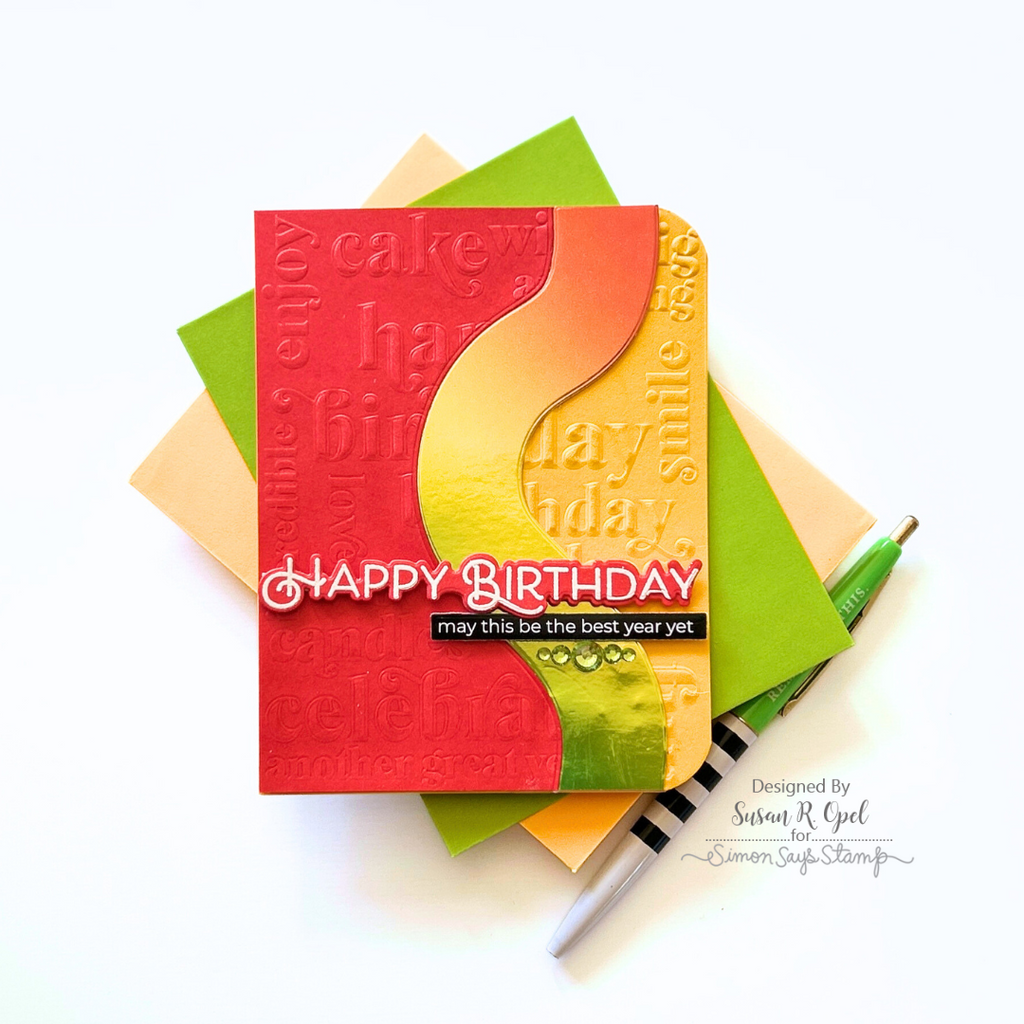 Simon Says Stamp EZ Strips Reverse Birthday 1016ez Birthday Card | color-code:ALT02