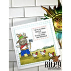 Riley And Company Funny Bones Emotional Support Chicken Cling Rubber Stamp rwd-1178 farmer