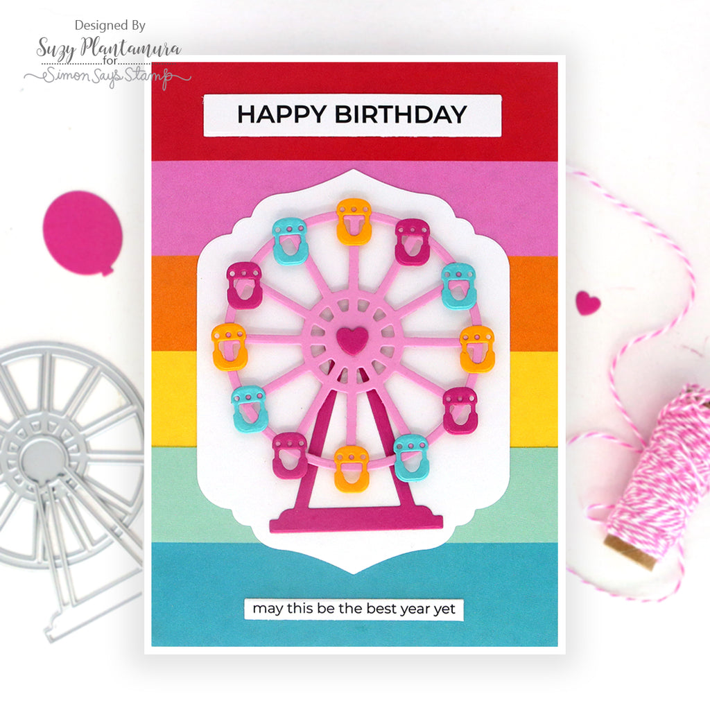 Simon Says Stamp Ferris Wheel Wafer Dies 1451sd Birthday Card | color-code:ALT03