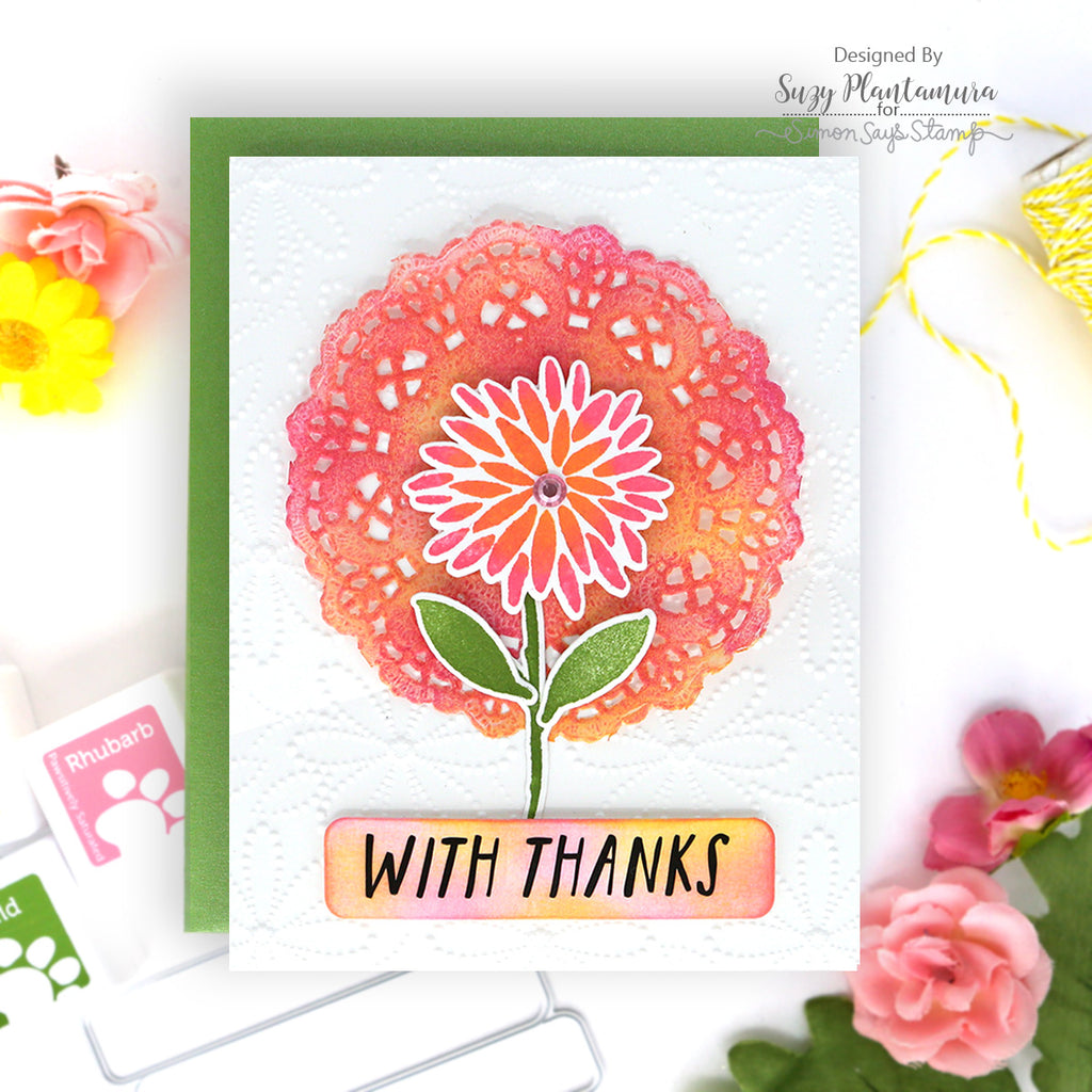 Simon Says Stamp XL EZ Strips Rounded Rectangles Wafer Dies 1599sdc Thanks Card | color-code:ALT02