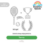 Rainbow Splash Clear Stamps Tennis rs116c