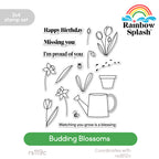 Rainbow Splash Clear Stamps Budding Blossoms rs119c Beautiful Moments