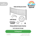 Rainbow Splash Clear Stamps Volleyball rs121c Stamptember
