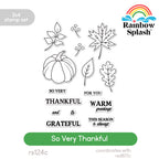 Rainbow Splash Clear Stamps So Very Thankful rs124c Stamptember