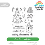 Rainbow Splash Clear Stamps Comfort and Joy rs126c Sending Cheer