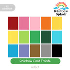 Rainbow Splash Cardstock Card Front Pack rs15cf Beautiful Moments