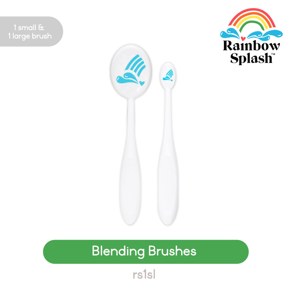 Rainbow Splash 2 pack of 1 Large And 1 Small Blending Brushes rs1sl Splendor