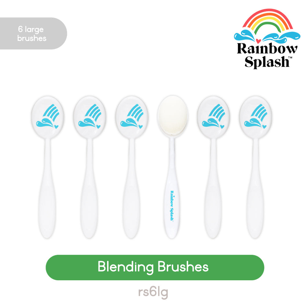 Rainbow Splash Large Blending Brushes Pack of 6 rs6lg Splendor