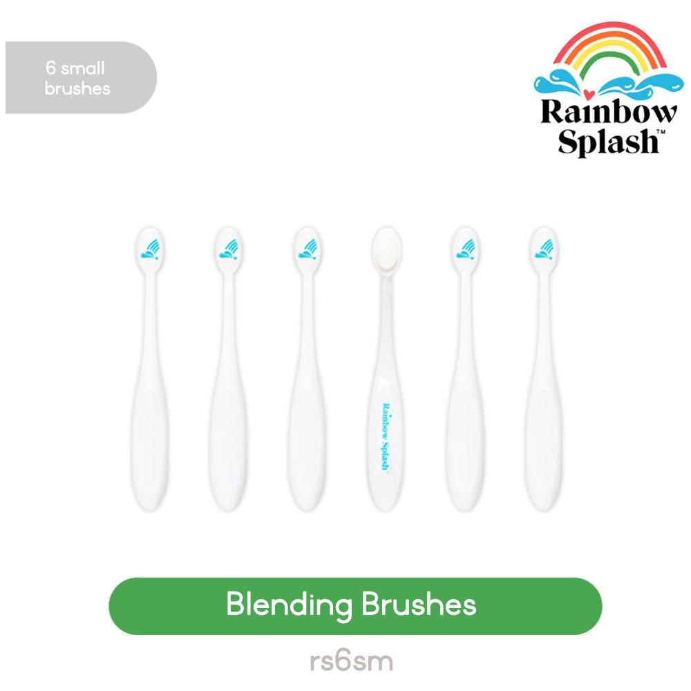 Rainbow Splash Small Blending Brushes Pack of 6 rs6sm Splendor