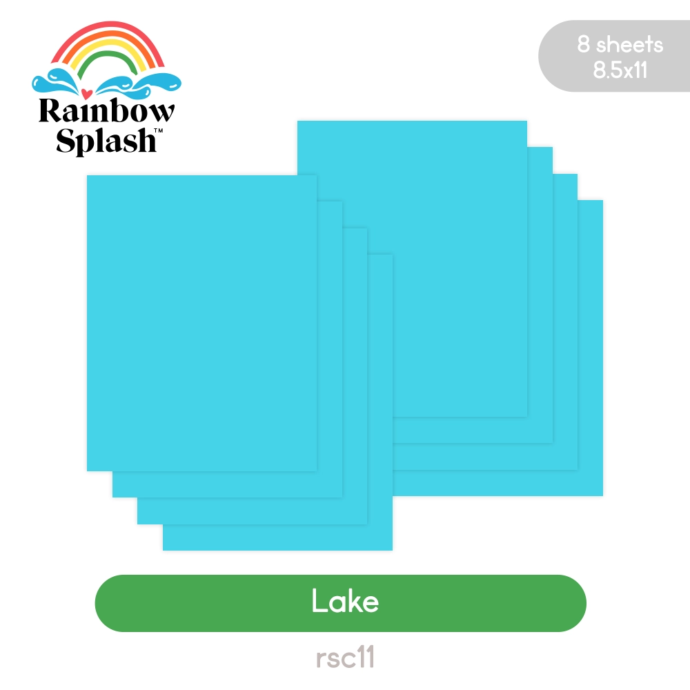 Rainbow Splash Cardstock Lake rsc11