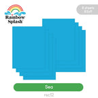 Rainbow Splash Cardstock Sea rsc12
