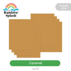 Rainbow Splash Cardstock Caramel rsc14