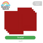 Rainbow Splash Cardstock Scarlett rsc3