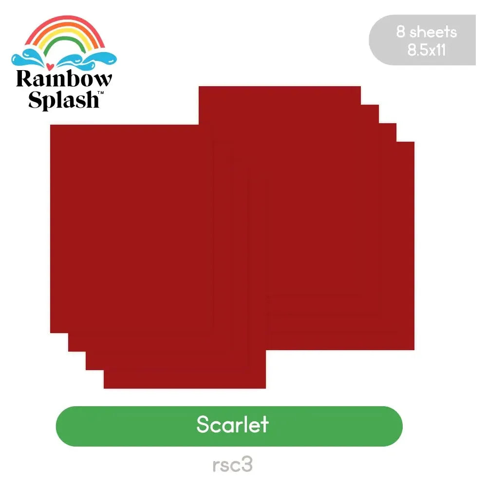 Rainbow Splash Cardstock Scarlett rsc3