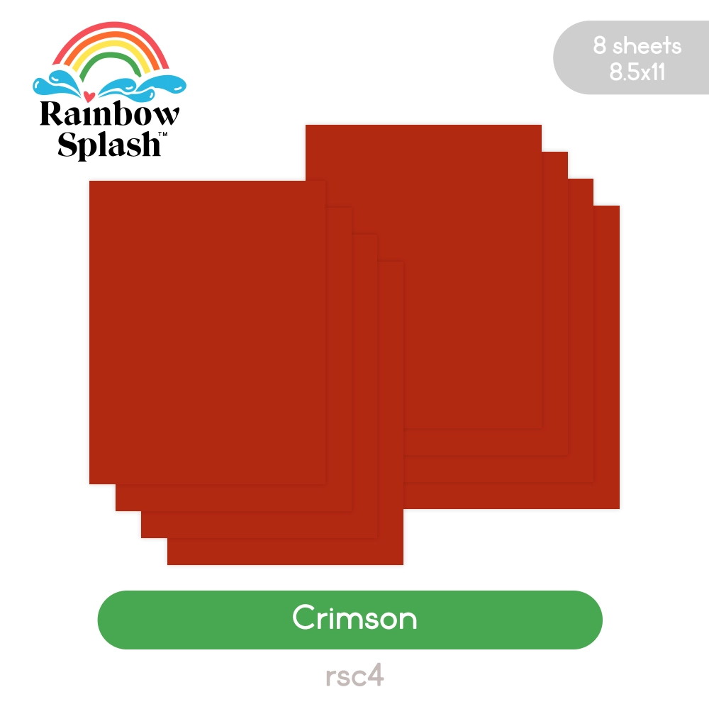 Rainbow Splash Cardstock Crimson rsc4