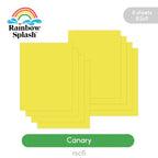 Rainbow Splash Cardstock Canary rsc6