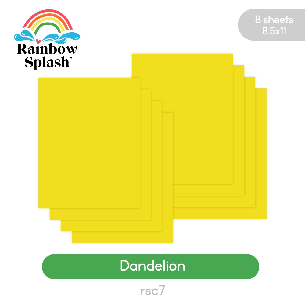 Rainbow Splash Cardstock Dandelion rsc7