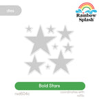Rainbow Splash Bold Stars Wafer Dies rsd604c