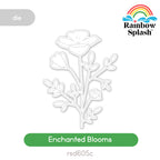 Rainbow Splash Wafer Dies Enchanted Blooms rsd605c