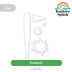 Rainbow Splash Wafer Dies Baseball rsd606c