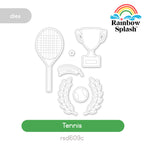 Rainbow Splash Wafer Dies Tennis rsd609c