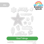 Rainbow Splash Glad Tidings Wafer Dies rsd618c Stamptember