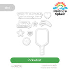 Rainbow Splash Pickleball Wafer Dies rsd620c Sending Cheer