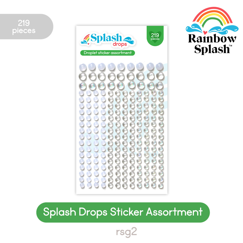 Simon Says Stamp Rainbow Splash Droplet Sticker Assortment