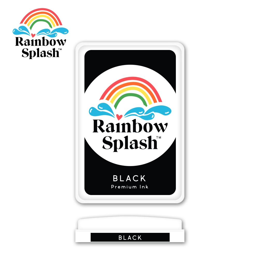 Rainbow Splash Ink Pad Black rsi16