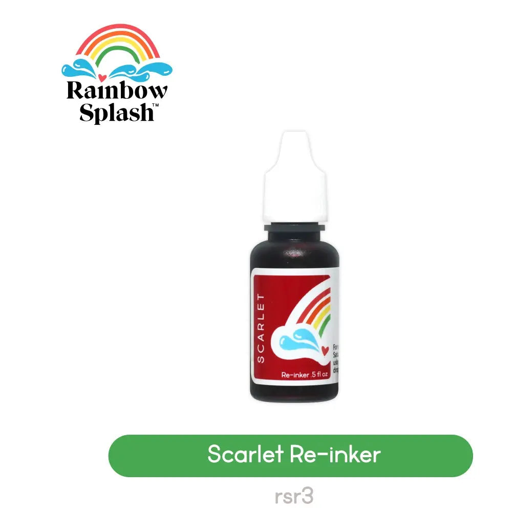 Rainbow Splash Re-inker Scarlet rsr3