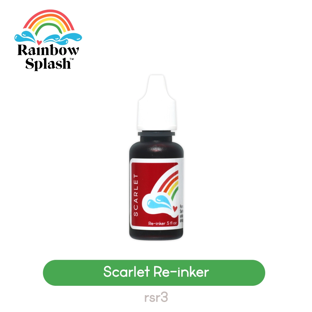 Rainbow Splash Re-inker Scarlet rsr3