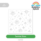Rainbow Splash Stencil Twinkle Stars rss102 Splendor
