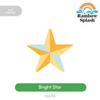 Rainbow Splash Set of 4 Stencils Bright Star rss114 Stamptember