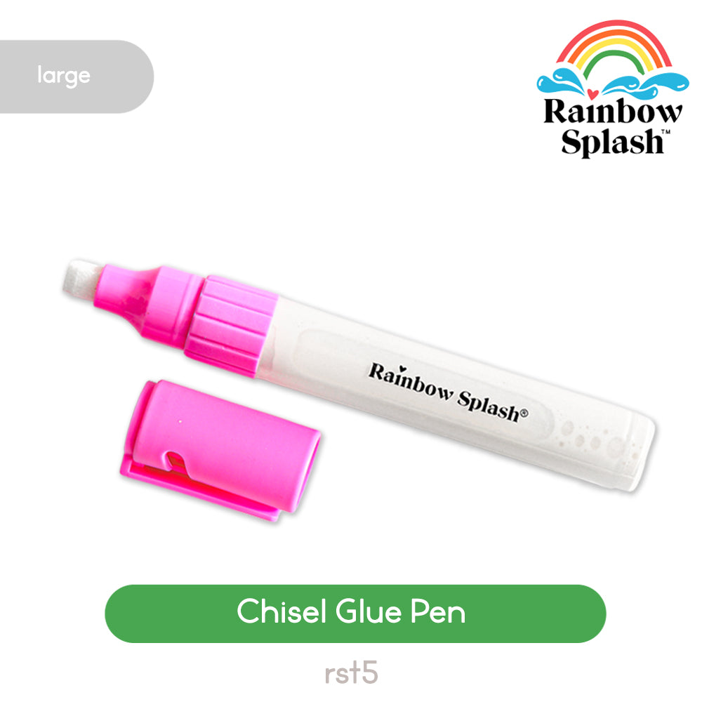 Rainbow Splash Chisel Glue Pen Large rst5 Sending Cheer
