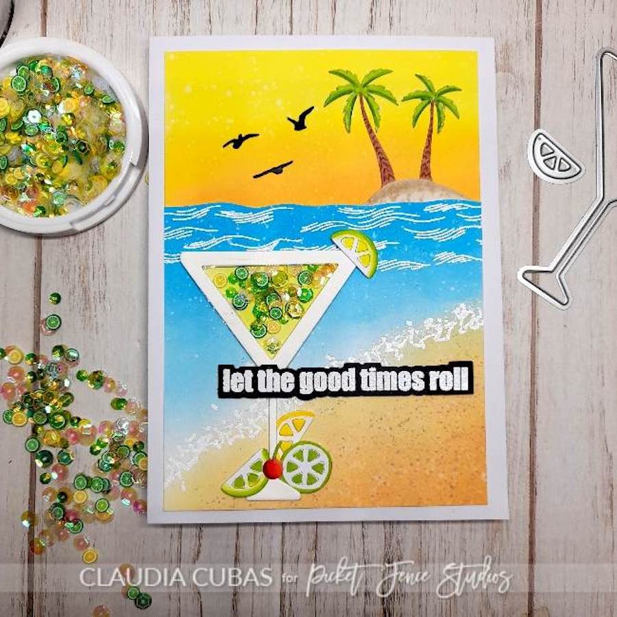 Picket Fence Studios Make It Dirty Dies s-202d good times roll card