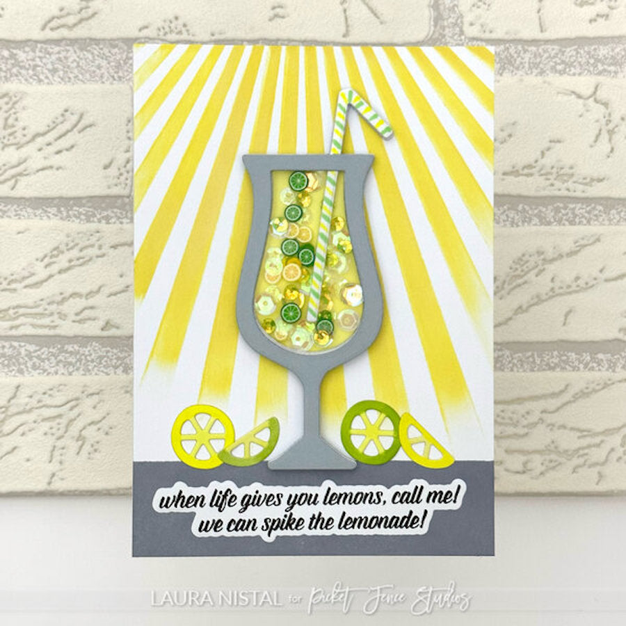 Picket Fence Studios Make It Dirty Dies s-202d life gives lemons card