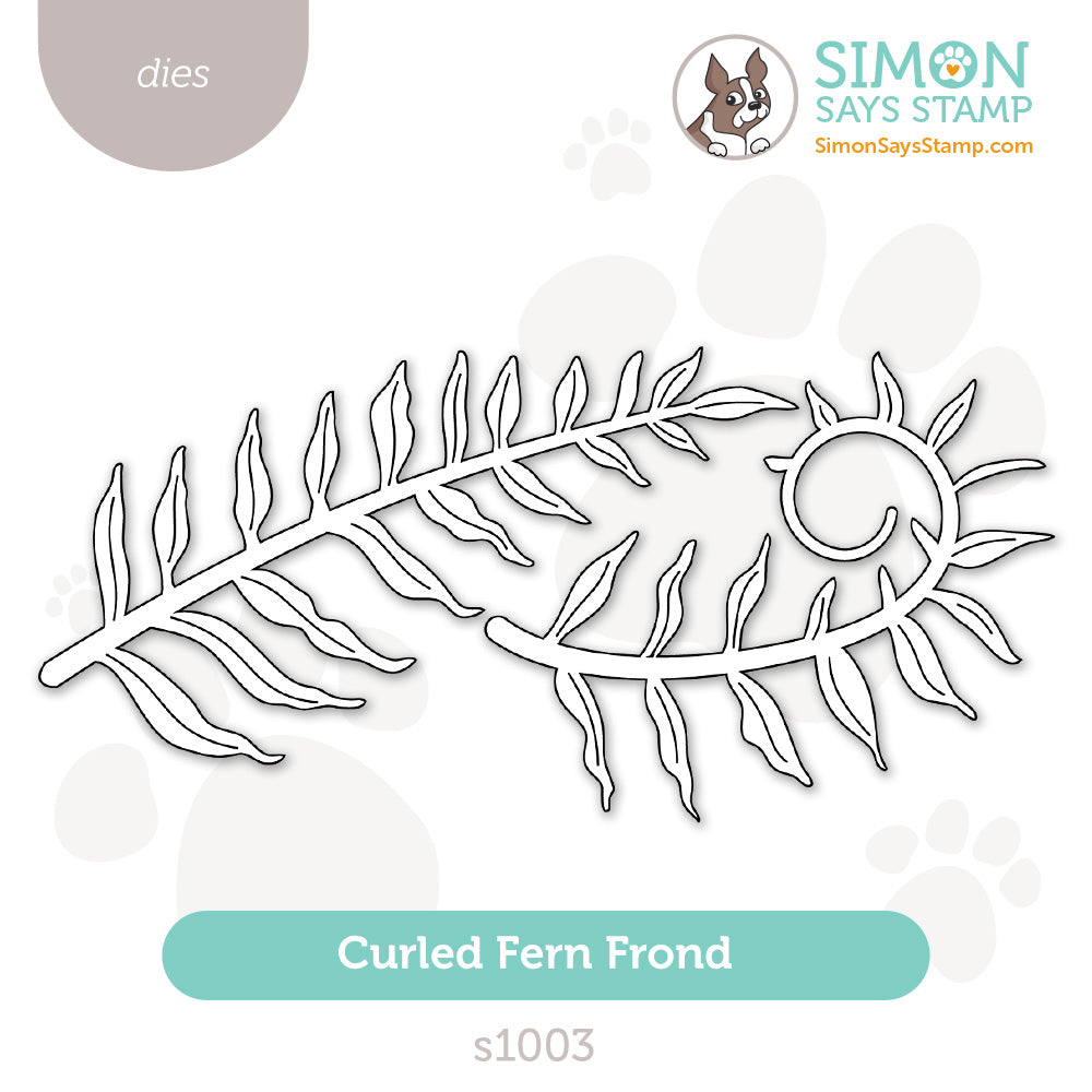 Simon Says Stamp Curled Fern Frond Wafer Dies s1003 Moments in Time
