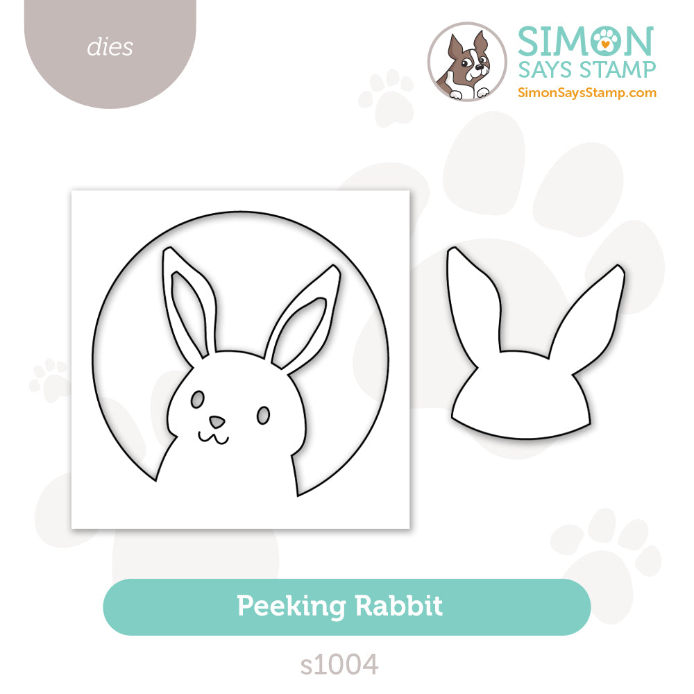 Simon Says Stamp Peeking Rabbit Wafer Dies s1004 Rain or Shine
