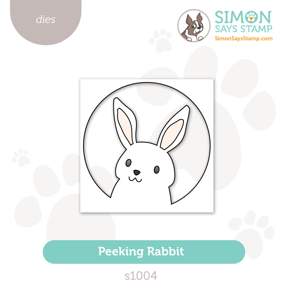Simon Says Stamp Peeking Rabbit Wafer Dies s1004 Rain or Shine