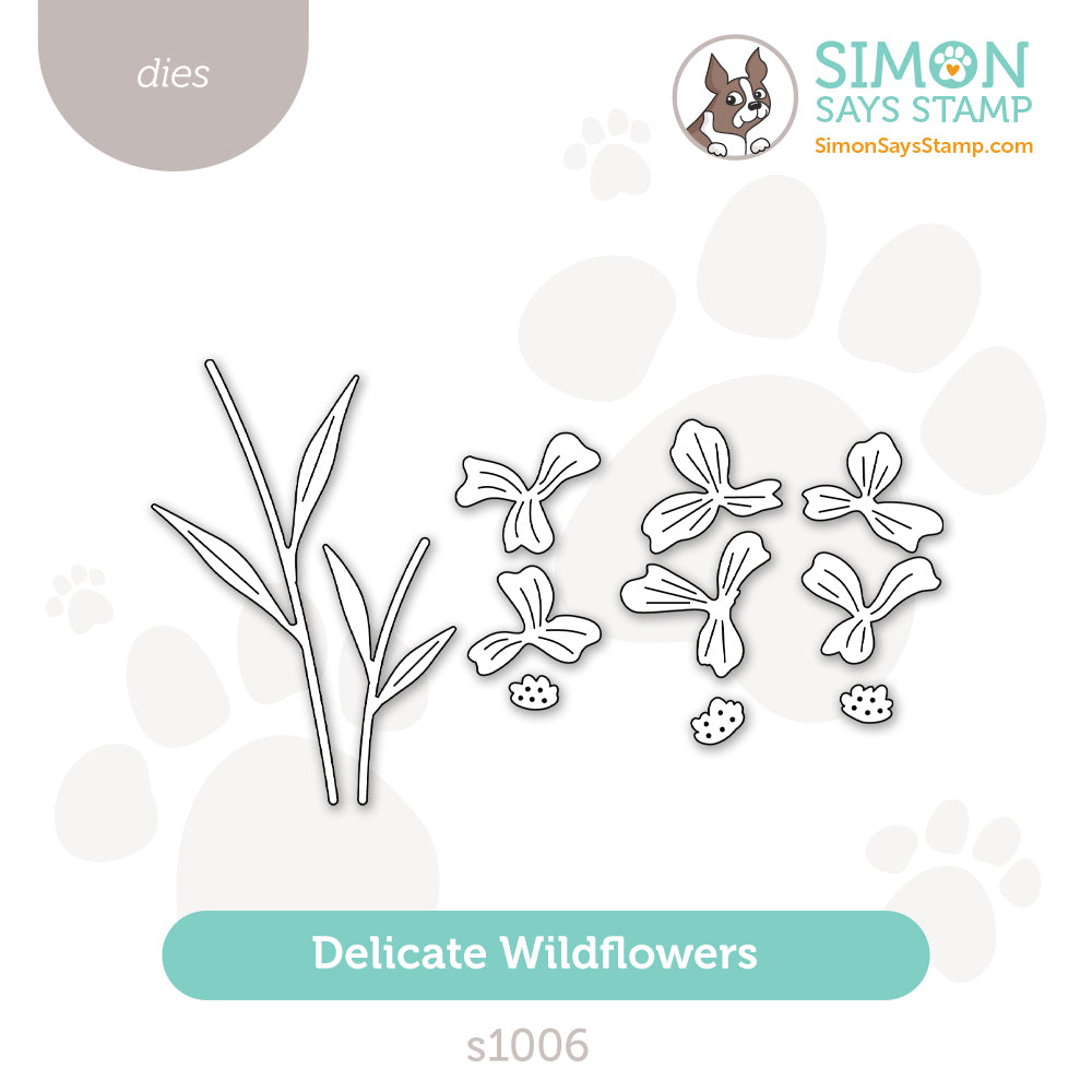 Simon Says Stamp Delicate Wildflowers Wafer Dies s1006 Friend Like You