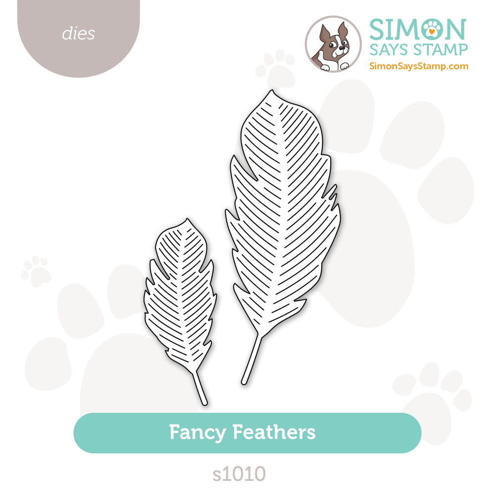 Simon Says Stamp Fancy Fethers Wafer Dies s1010 Friend Like You