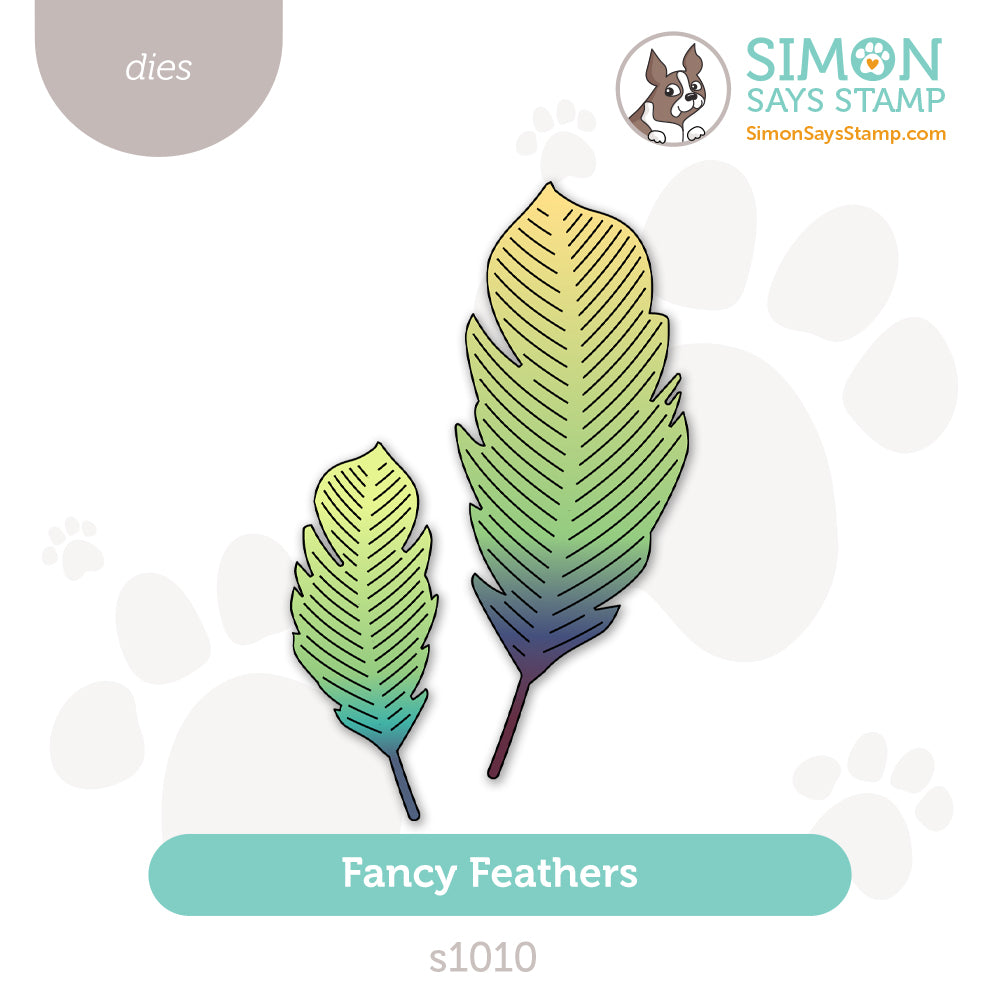 Simon Says Stamp Fancy Fethers Wafer Dies s1010 Friend Like You